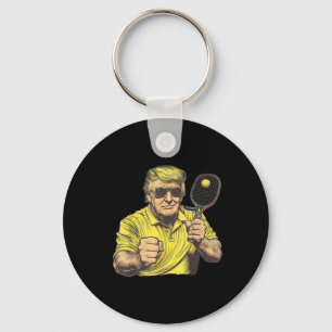 Funny Pickleball Lovers Graphics Pickle Ball Men Key Ring