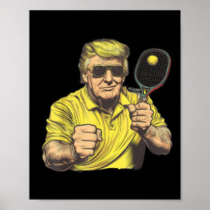 Funny Pickleball Lovers Graphics Pickle Ball Men Poster
