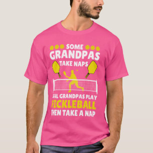 Funny Pickleball Men Grandpa Paddle Sport Pickleba T-Shirt
