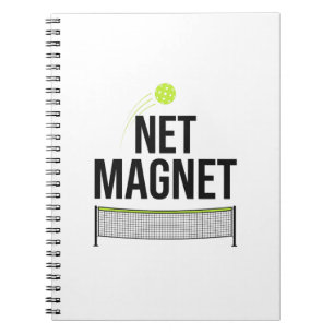 Funny Pickleball Net Magnet Notebook