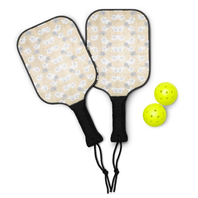 Funny Pickleball Paddle – Monogrammed & Preppy (Creator Uploaded)