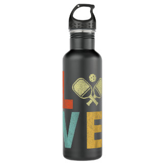 Funny Pickleball Paddle Pickleball Love Dink Retro 710 Ml Water Bottle
