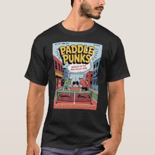 Funny Pickleball Paddle Punks Comic T-Shirt