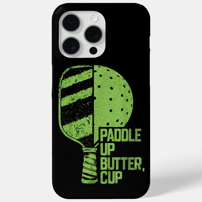 Funny Pickleball Paddle Up Butter Cup Case-Mate iPhone Case (Back)