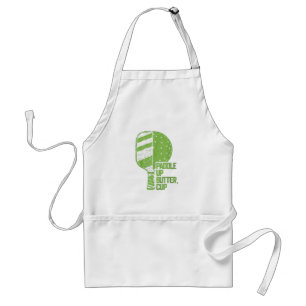 Funny Pickleball Paddle Up Butter Cup Standard Apron
