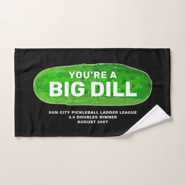 Funny Pickleball Pickle Ladder Winner Award Hand Towel (Hand Towel)