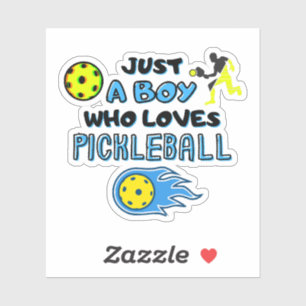 Funny Pickleball Player Just A Boy Who Loves Pickl