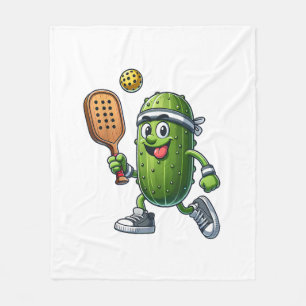 Funny Pickleball Player Paddleball Lover  Fleece Blanket