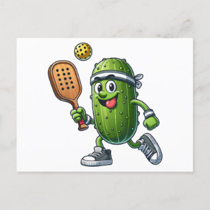 Funny Pickleball Player Paddleball Lover  Holiday Postcard