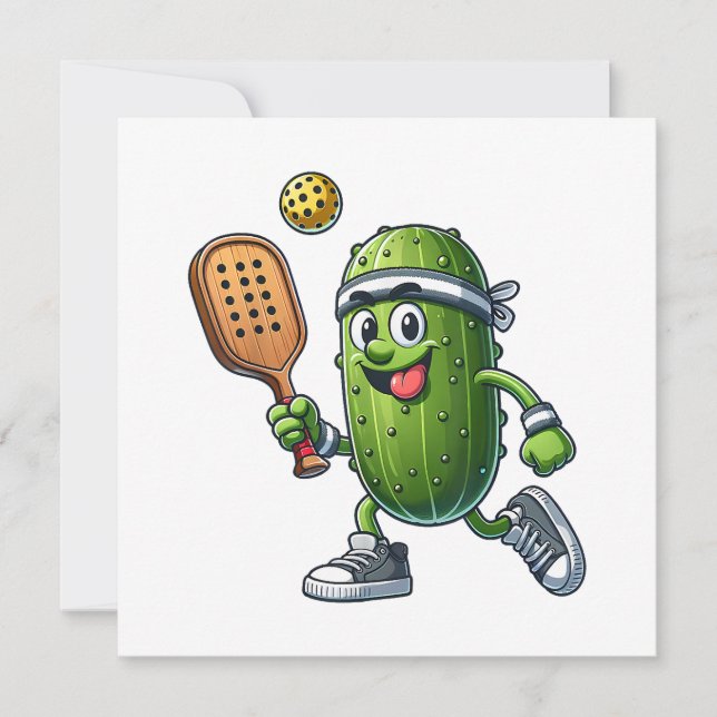 Funny Pickleball Player Paddleball Lover  Invitation (Front)