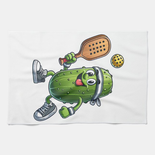 Funny Pickleball Player Paddleball Lover  Tea Towel (Horizontal)