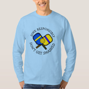 Funny Pickleball Pun Don't Get Smashed T-Shirt