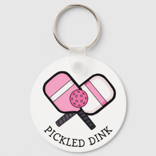 Funny Pickleball Pun   Key Ring