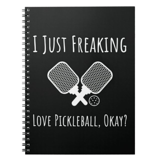 Funny Pickleball Quote Notebook Humour Gifts Playe (Front)
