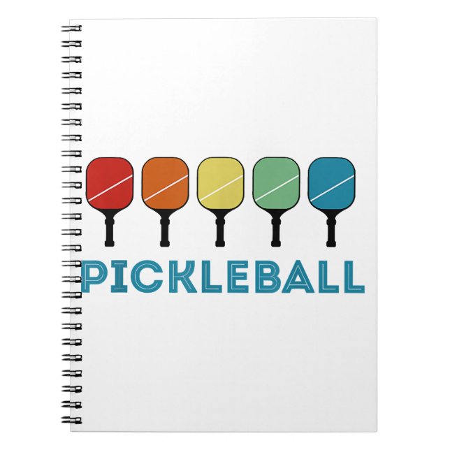 Funny Pickleball Retro Vintage  Notebook (Front)