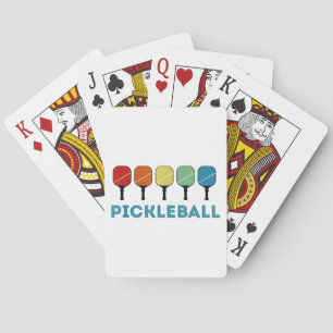 Funny Pickleball Retro Vintage  Playing Cards