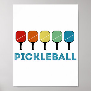 Funny Pickleball Retro Vintage  Poster