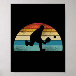 Funny Pickleball Retro Vintage Poster
