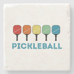 Funny Pickleball Retro Vintage  Stone Coaster
