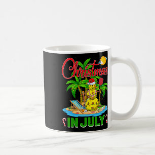 Funny Pickleball Santa Hat Hawaiian Christmas In J Coffee Mug