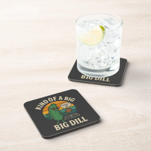 Funny Pickleball Social Club Big Dill Coaster