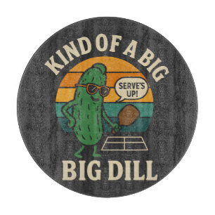 Funny Pickleball Social Club Big Dill Cutting Board