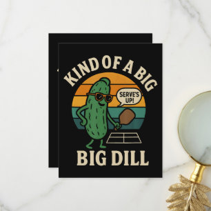 Funny Pickleball Social Club Big Dill Thank You Card