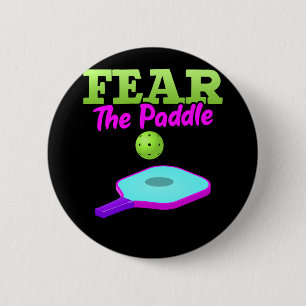 Funny Pickleball Sport Lover Paddle 6 Cm Round Badge