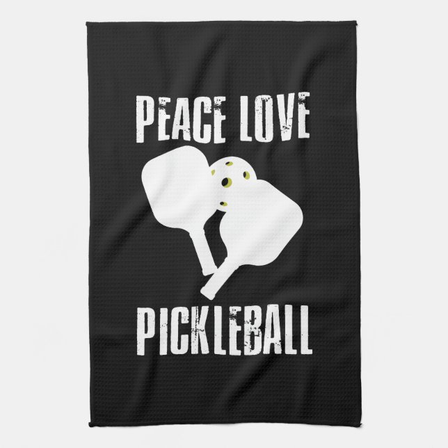 Funny Pickleball Tea Towel (Vertical)