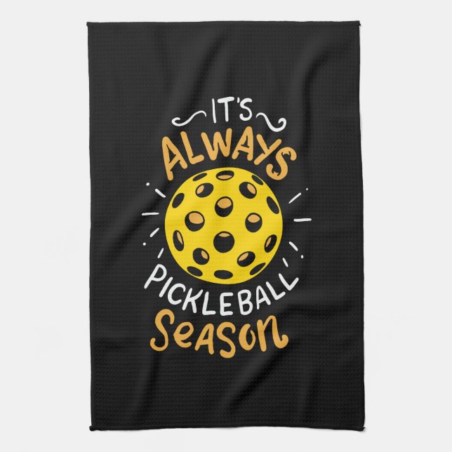 Funny Pickleball Tea Towel (Vertical)