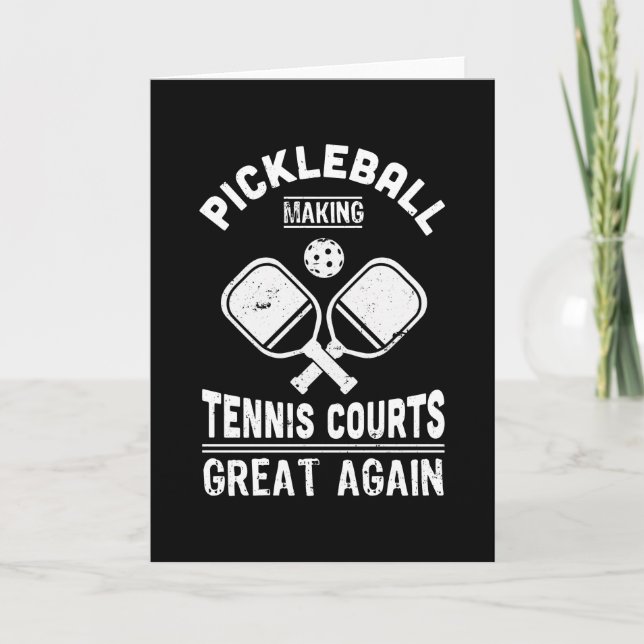 Funny Pickleball Tennis Courts Dink Gift Card (Front)