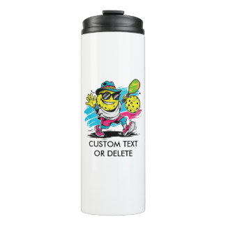 funny pickleball thermal tumbler