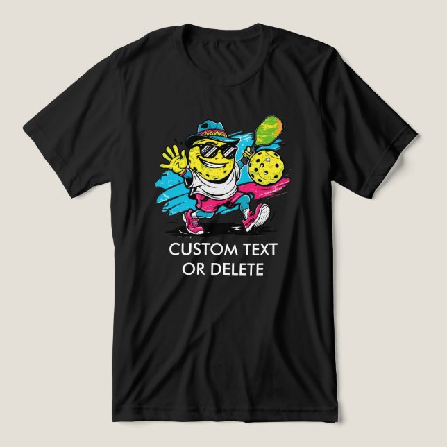 funny pickleball Tri-Blend shirt (Design Front)