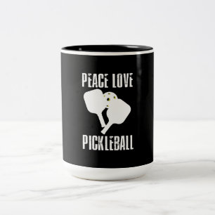 Funny Pickleball Two-Tone Coffee Mug