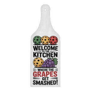 Funny Pickleball Welcome To The Kitchen Cutting Board
