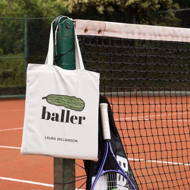 Funny Pickleballer Dill Pickle Personalised  Tote Bag (Creator Uploaded)