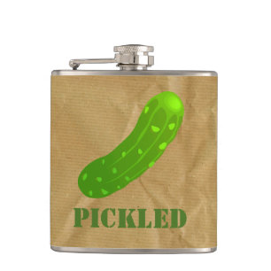 Funny Pickled Flask