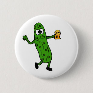 Funny Pickled Pickle 6 Cm Round Badge
