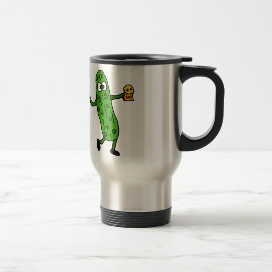 Funny Pickled Pickle Travel Mug
