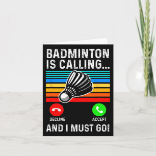 Funny Picklell Dminton Shuttle Card