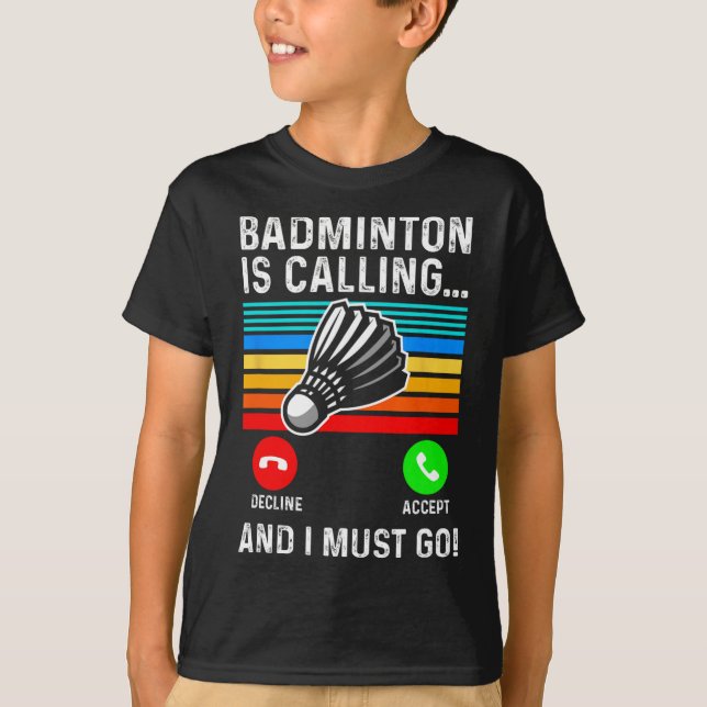 Funny Picklell Dminton Shuttle  T-Shirt (Front)