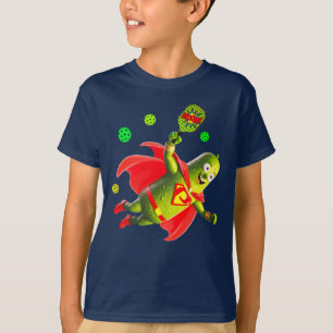 Funny Pickleman on Navy Blue Personalised T-Shirt