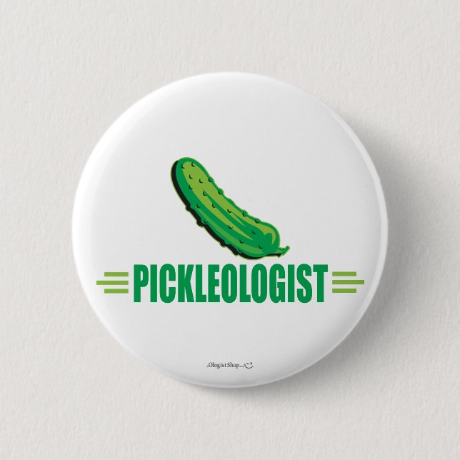 Funny Pickleologist 6 Cm Round Badge (Front)