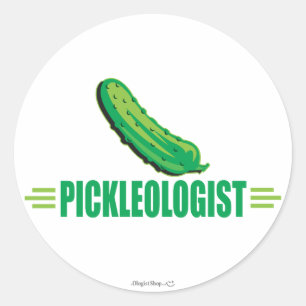 Funny Pickles Classic Round Sticker