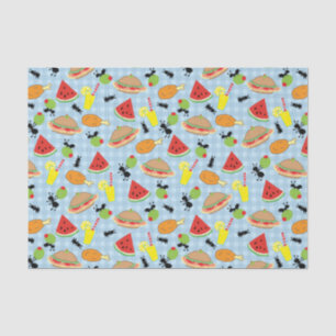 Funny Picnic Food Pattern Tissue Paper