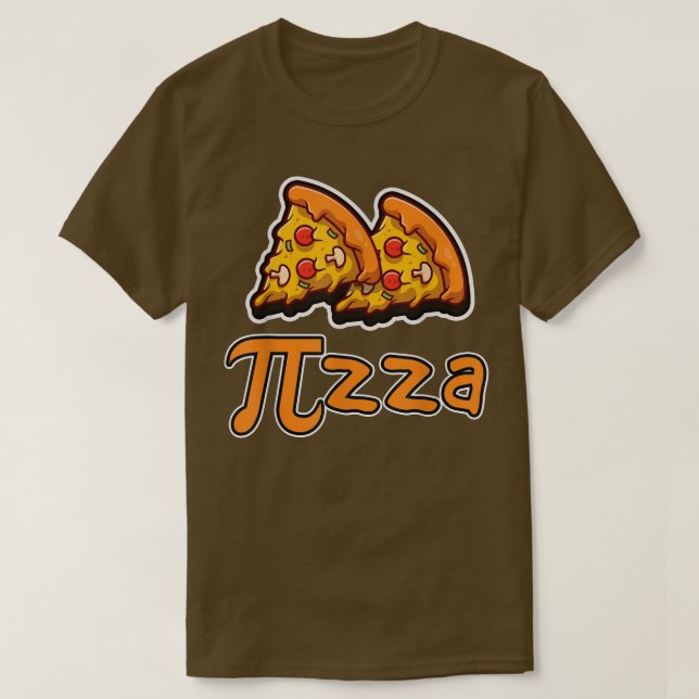Funny Pie Pizza Lover Love Math Meme Math Nerd Pi  T-Shirt (Design Front)