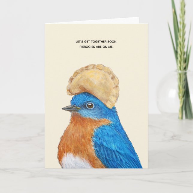 Funny pierogi card (Front)