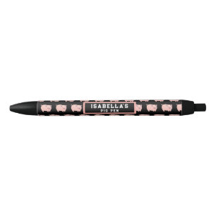 Funny Pig Black Ink Pen