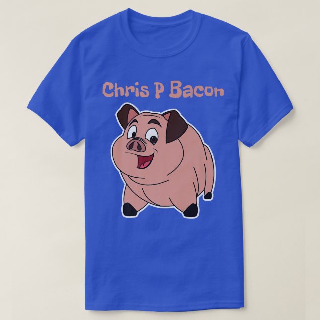 Funny Pig Chris P Bacon Name Premium  T-Shirt (Design Front)