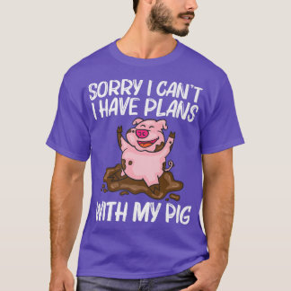 Funny Pig Design For Men Women Hog Farmer Farm Ani T-Shirt